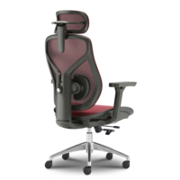 Chaise de bureau ergonomique moderne en maille avec siège en mousse, design réglable, pour la maison, le bureau et l'hôtel, livraison directe d'usine