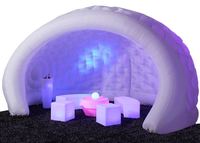 Dôme gonflable portable Luna Igloo, tente géante gonflable, lampe gonflable, tente dôme pour pique-nique, exposition, camping, événement, location