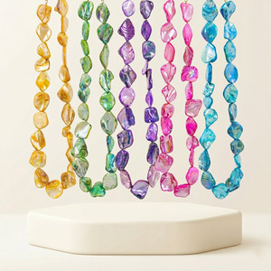 Collar de Conchas Orgánicas Costeras al por Mayor para Mujer, Estilo Boho Chic, Mezcla Colorida de Madreperla, Collar Largo - Product Image 5