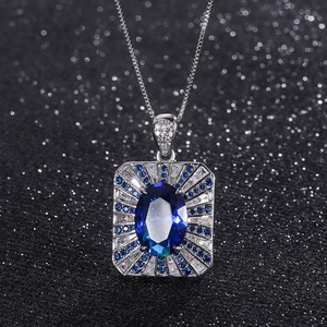 Bijoux de mode écologiques en cuivre, ensemble de bagues carrées géométriques en zircone cubique verte 15*20MM pour cérémonie de mariage - Product Image 5