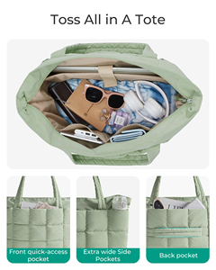 Sac de shopping grande capacité, sac à langer maternité gonflable, sac de voyage pour bébé avec poche, sac à main - Product Image 5