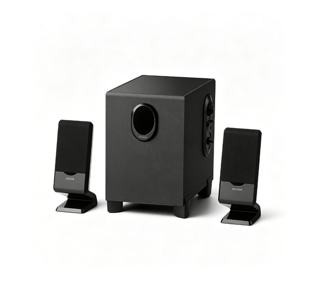 EDIFIER R101V 2.1 Channel Computer Speakers 4" Subwoofer50x90mmFull-range Drivers 360° Bass Boost MDF Cabinet Desktop PC Speaker