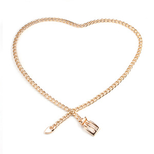 Waist <b>Chain</b> <b>Gold</b> Metal <b>Chain</b> <b>Belt</b> For Women Daily Wear Hip Hop Style Zinc Alloy Single Lap Design - Product Image 5