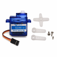 Micro-servo SG90 9g 180 degrés, engrenage en plastique, coque ABS, 4.8V pour pièces d'avion RC, drone à aile fixe, robot humanoïde, servo