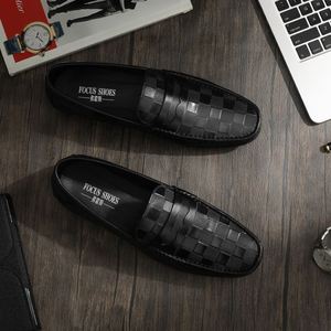 2025 Fashion New Design Handmade Patchwork Men's Formal Leather <b>Shoes</b> Casual Customized Business Loafers <b>Height</b> <b>Increasing</b> - Product Image 4