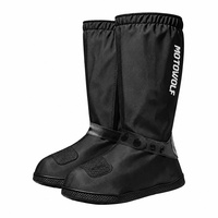 Couvre-bottes de pluie imperméables pour moto, haute protection, antidérapants et réfléchissants