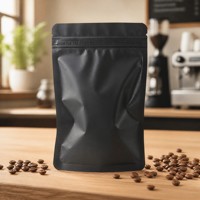 Sacs en Mylar à fond plat extra larges avec fermeture à glissière pour l'emballage des cigares, adaptés aux aliments