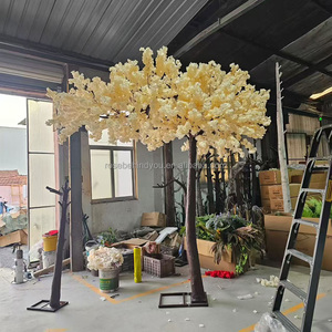 Arbre de <span class=keywords><strong>cerisier</strong></span> japonais Sakura <span class=keywords><strong>rose</strong></span> en fibre de verre à tronc courbé pour mariage en extérieur ou en intérieur, arbre à fleurs de soie <span class=keywords><strong>rose</strong></span> pour fête - Product Image 2