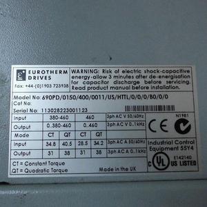 Equipo de Automatización Industrial de 15KW 690PD/0150/400/0011/US/HTTL/0/0/0/BO/0/0 Plástico y Aluminio Hecho en Alemania 690PD/0150/400/001 - Product Image 3