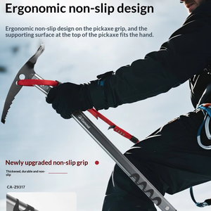 Hacha de Hielo Multifuncional Ligera para Montañismo, <span class=keywords><strong>Escalada</strong></span> en Hielo y Romper Ventanas en Emergencias - Product Image 4