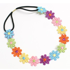 Pesenar femmes Hippy Suit-1960s et 1970s rétro lunettes paix logo collier tournesol couronne bandeau - Product Image 4