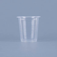Gobelets en plastique jetables transparents et blancs en PP pour les fêtes, les restaurants, la restauration et les plats à emporter, OEM
