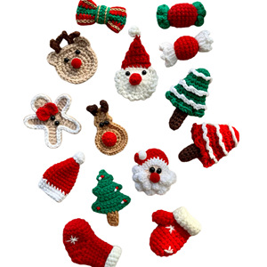 Bappoli fatti a mano 100% in cotone all'uncinetto di alta qualità decorazioni natalizie per le vacanze a casa ornamenti fatti a mano - Product Image 6