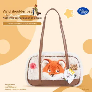 Sac à bandoulière dynamique en peluche Judy <span class=keywords><strong>Nicky</strong></span> de Zootopia, authentique, mignon, dessin animé, pour fille - Product Image 4