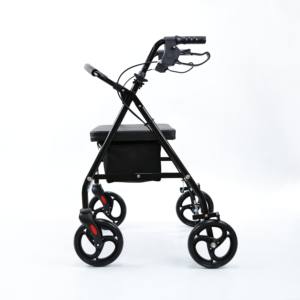 <span class=keywords><strong>Aide</strong></span> à la marche pliable et légère réglable Q235 pour adultes et personnes âgées, déambulateur avec siège - Product Image 3