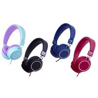 Casque filaire supra-auriculaire pour enfants vert/violet avec microphone intégré, accessoires pour instruments de musique