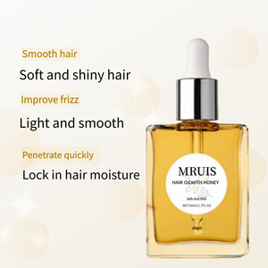Huile capillaire au miel de marque privée - Lissante et hydratante avec du miel naturel, hydrate les cheveux secs, dompte les frisottis, booste la brillance - Product Image 4