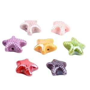 Étoile <span class=keywords><strong>de</strong></span> mer perles <span class=keywords><strong>de</strong></span> porcelaine en céramique <span class=keywords><strong>perle</strong></span> en vrac pour collier à faire soi-même boucles d'oreilles bijoux à bricoler soi-même matériel accessoires en gros - Product Image 6