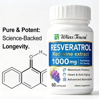 Complément Alimentaire OEM à Base d'Extrait de Vin Rouge et de Resvératrol – Soutien Antioxydant pour la Santé Cardiaque – Capsules