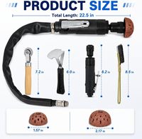 Kit de réparation de pneus pneumatiques avec polisseuse à pneus 2500 tr/min, ensemble d'outils de réparation de pneus robustes avec roues en acier au tungstène