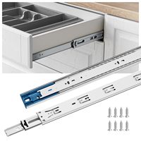 Rel laci baja dingin yang tahan lama dan berkualitas tinggi, penutup lembut, 22 inci, tugas berat, kapasitas 100 lb untuk dapur rumah modern