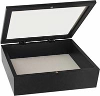 Cadre photo classique noir 8x10 pouces avec porte frontale en MDF, taille personnalisable