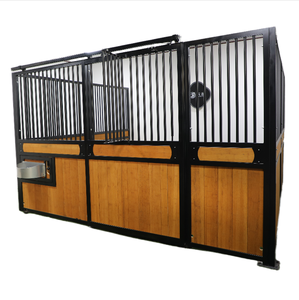 Cadre en acier galvanisé permanent personnalisé de 10 pieds Vente d'écuries de luxe Décalage préfabriqué pour chevaux et kits de grange pour chevaux - Product Image 4