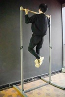 Barre de fitness fonctionnelle réglable, barre de traction, supports pour dips, support de pompes, barre horizontale