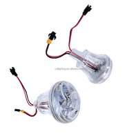 2025 nouveau 60mm carnaval Turbo lampe 24V carrousel rvb Cabochon lumières Programmable UCS1903 Funfair Point lumière