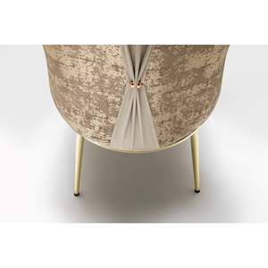 Juego de Comedor Moderno Milano de 6 Piezas con Cubierta de Madera y Patas de Hierro, Estilo Europeo, Muebles para el Hogar - Product Image 5