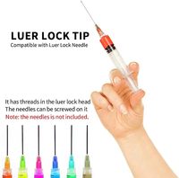 Meilleures ventes Aiguille d'injection Syrinx Brillant à lèvres et seringue jetable 5cc Distribution de saucisses avec capuchon Seringue Luer Lock en plastique
