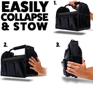 Caddy de nettoyage professionnel chariot détachable bandoulière <span class=keywords><strong>sac</strong></span> de nettoyage roulant fermeture éclair pour femmes de ménage fournitures de nettoyage - Product Image 6