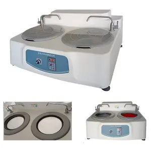 Máquina automática de moagem e polimento metalográfica, disco duplo e máquina de polimento de controle duplo
