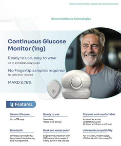 डी 115 डब्ल्यू मधुमेह रोगियों के लिए इलेक्ट्रिक गैर-इनवेसिव निरंतर रक्त ग्लूकोज मॉनिटर - Product Image 6