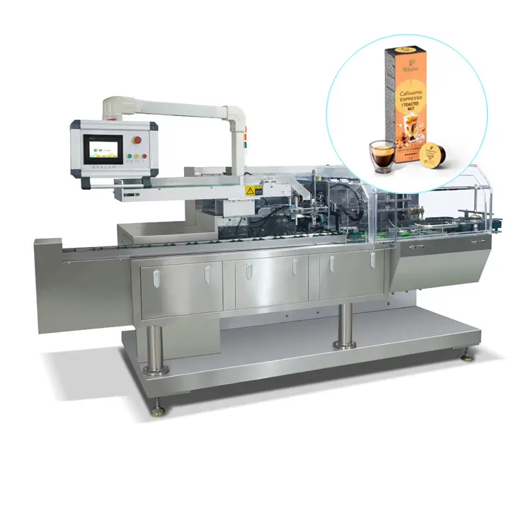Fully Automatic Coffee Capsule Pods Cartoning Machine for Packaging Line Also for Foods and Paper Boxes