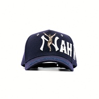 Casquette de baseball 5 panneaux en daim de qualité supérieure, brodée, avec visière incurvée, modèle original, 31 Hats, The Rude Awakening, Barbas Hat's Caps, Gorras