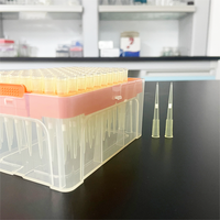 Embouts de pipette en plastique de laboratoire IKEME 10ul 100ul 200ul 5ml 10ml Embouts de micropipette jetables Embouts de pipette en plastique jaune