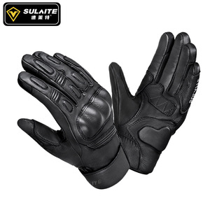 Speedy Motorcycle Leather Full-Finger <b>Gloves</b> Winter Windproof <b>Touchscreen</b> Men's Riding Gear - Product Image 3
