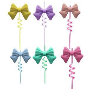 Nuevo lazo colorido paja creativa pasta de paja accesorios decorativos hebilla de paja arco accesorio desmontable - Product Image 5