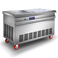 Nouvelle Machine à Glace à Rouleaux Thaïlandaise Zhuofu Smart Grande Capacité Neuf Bacques pour Glace Frite et Yogourt Glacé – Garantie 1 An