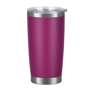 Gobelet isotherme en acier inoxydable à double paroi de 20 oz, sans BPA, avec revêtement en poudre, tasse de voyage en métal de 20 oz, mug à café avec couvercle - Product Image 4
