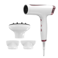 Sèche-cheveux BLDC 36 mm 2400 W 30 millions d'ions négatifs Indicateur LED 3 vitesses 3 températures avec diffuseur
