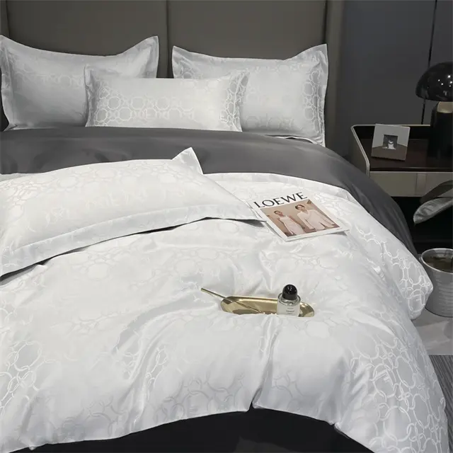 Novo design de malha algodão cama de duvet capa de duvet hotel linho da fábrica chinesa