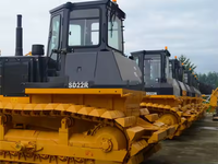Bulldozer sur chenilles hydraulique SD22 de 220 CV avec lame en U et ripper à lame simple