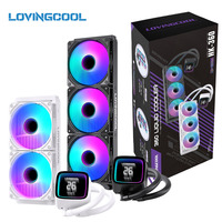 Refroidisseur liquide AIO LOVINGCOOL 240/360 mm avec radiateur miroir, base en cuivre massif, ventilateur ARGB, pour PC gaming, overclocking, en stock, expédition immédiate