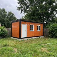 Studio d'art moderne modulaire préfabriqué de 20 pieds au design créatif, maison conteneur démontable en kit pour hôtels et villas