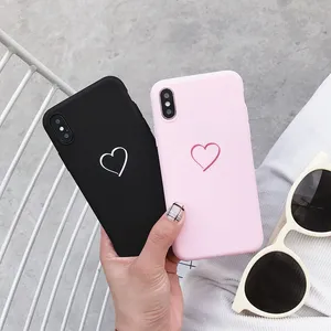 Untuk Huawei P8 P9 P10 P20 Lite Plus P30 PRO 2017 P Smart 2019 Z Hati Cinta Lucu Case untuk huawei Mate 10 20 30 Lite Pro Cover