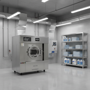 Matériel de blanchisserie - Lave-linge commercial - Grande capacité de lavage - Cycle rapide - Économie d'eau - Matériel de blanchisserie commercial - Product Image 1
