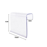 Étiquettes de prix en plastique, étiquettes de prix en PVC, étiquettes de prix transparentes, étiquettes de prix à crochet inversé pour supermarché