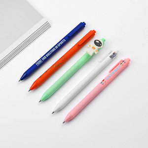 Customizable Gel <b>Pens</b> Plastic Body 0.5mm Ink Push Button Promotional Stationery For Students - Product Image 3